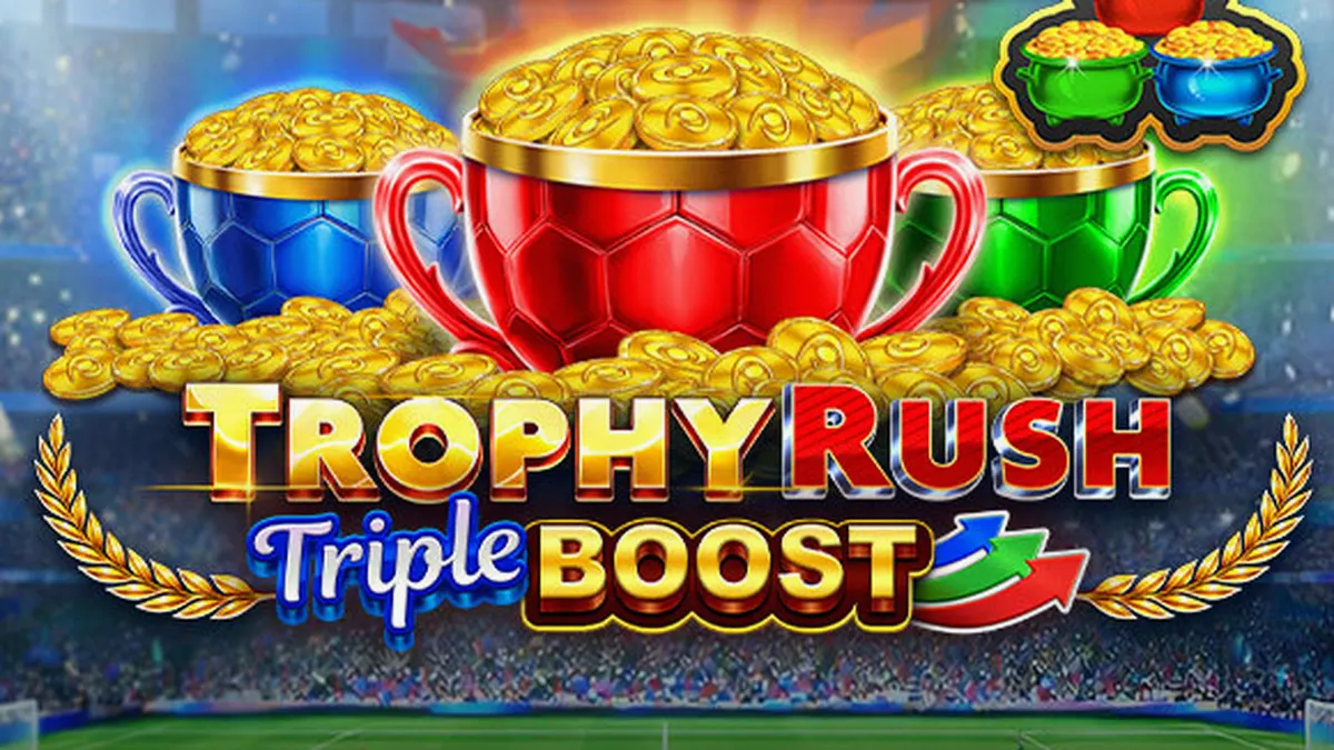 Trophy Rush Triple Boost slot machine interface